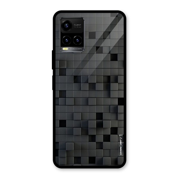 Black Bricks Glass Back Case for Vivo Y33s