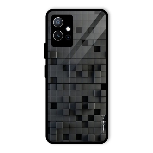 Black Bricks Glass Back Case for Vivo iQOO Z6