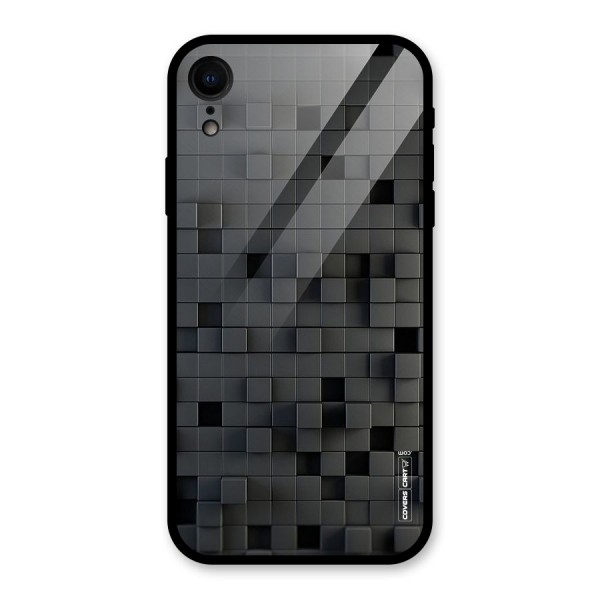 Black Bricks Glass Back Case for XR