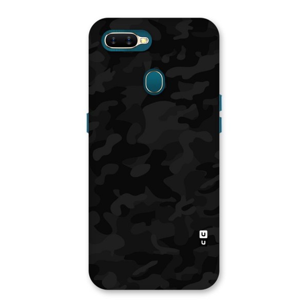 Black Camouflage Back Case for Oppo A7