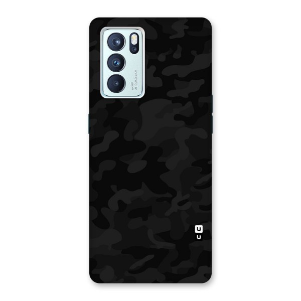 Black Camouflage Back Case for Oppo Reno6 Pro 5G