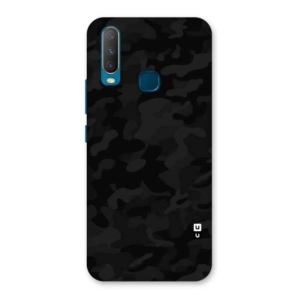 Black Camouflage Back Case for Vivo Y15