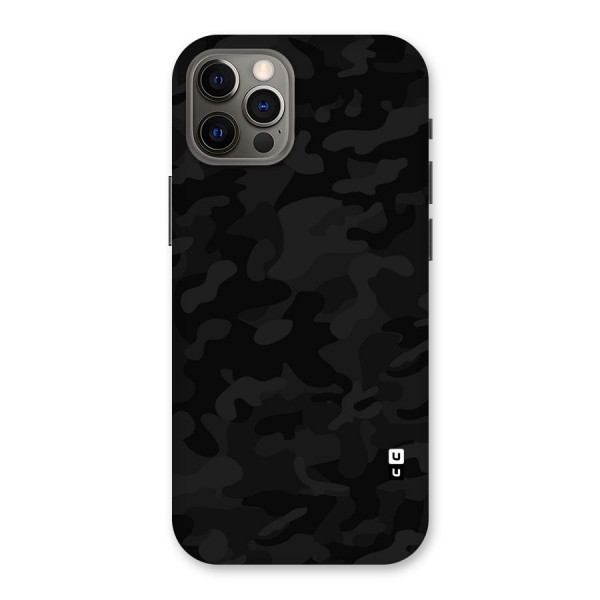 Black Camouflage Back Case for iPhone 12 Pro