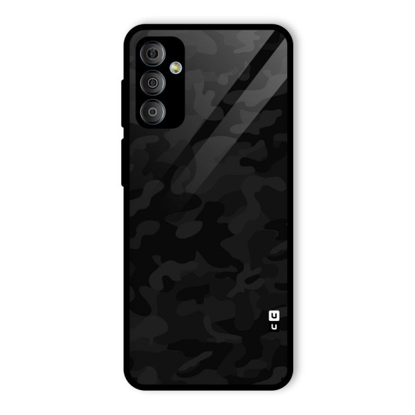 Black Camouflage Glass Back Case for Galaxy F23