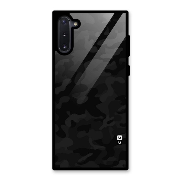 Black Camouflage Glass Back Case for Galaxy Note 10