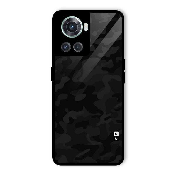 Black Camouflage Glass Back Case for OnePlus 10R