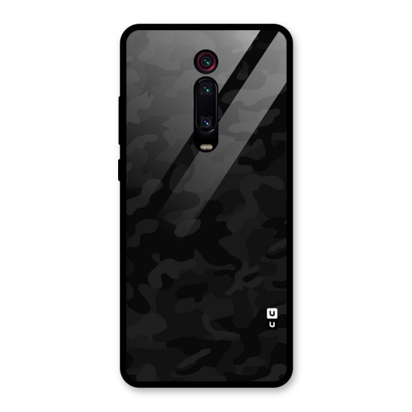 Black Camouflage Glass Back Case for Redmi K20