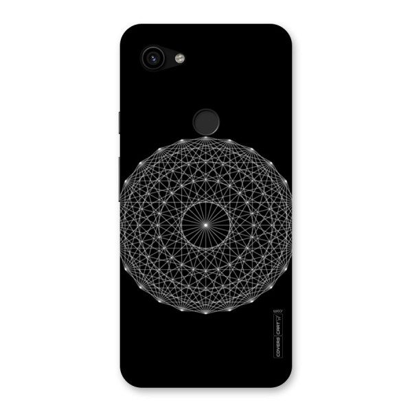 Black Clipart Back Case for Google Pixel 3a XL