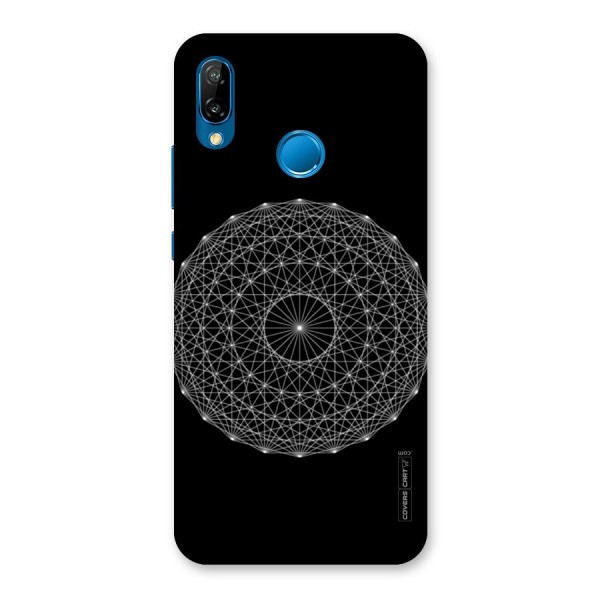 Black Clipart Back Case for Huawei P20 Lite