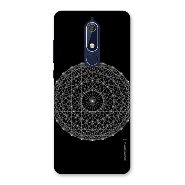 Black Clipart Back Case for Nokia 5.1