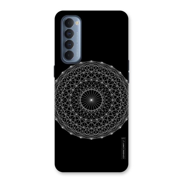 Black Clipart Back Case for Reno4 Pro