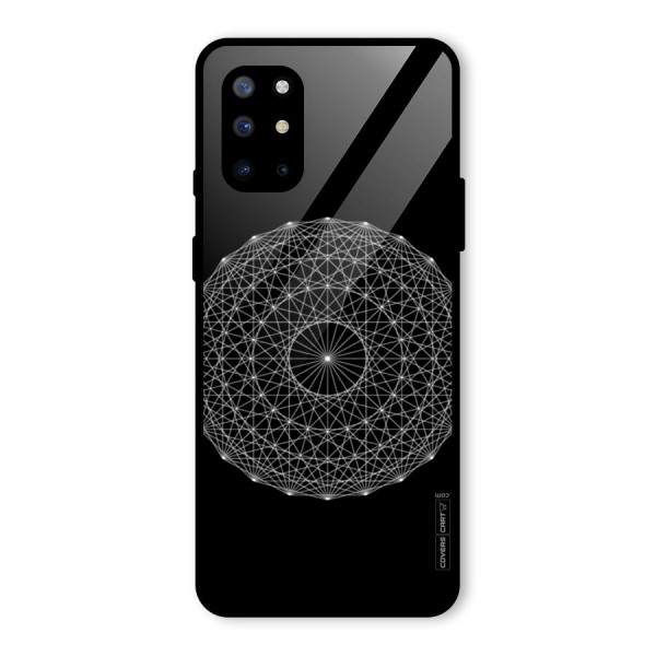 Black Clipart Glass Back Case for OnePlus 8T