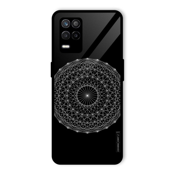 Black Clipart Glass Back Case for Realme 9 5G