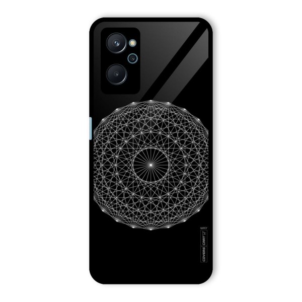 Black Clipart Glass Back Case for Realme 9i