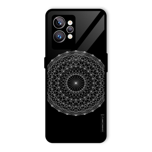 Black Clipart Glass Back Case for Realme GT2 Pro