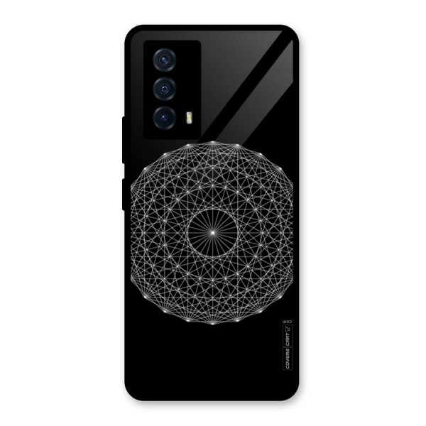 Black Clipart Glass Back Case for Vivo iQOO Z5