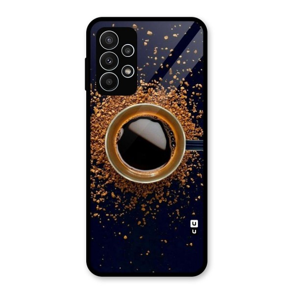 Black Coffee Glass Back Case for Galaxy A23