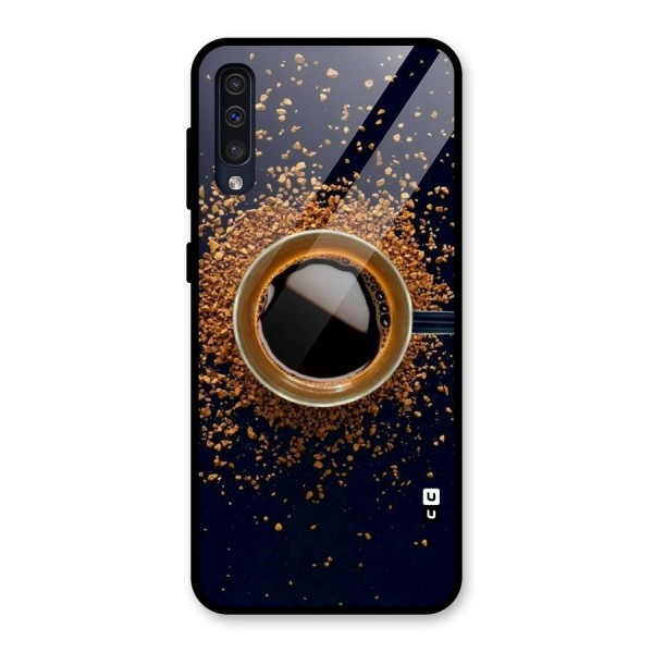 Black Coffee Glass Back Case for Galaxy A50s