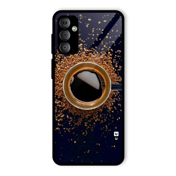 Black Coffee Glass Back Case for Galaxy F23