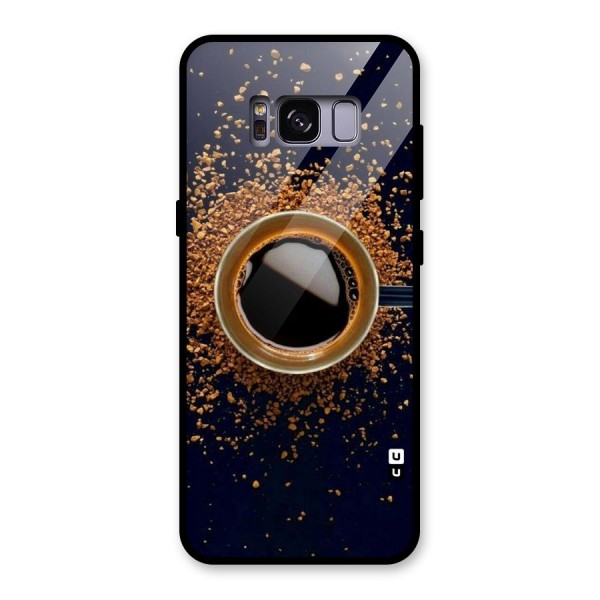 Black Coffee Glass Back Case for Galaxy S8