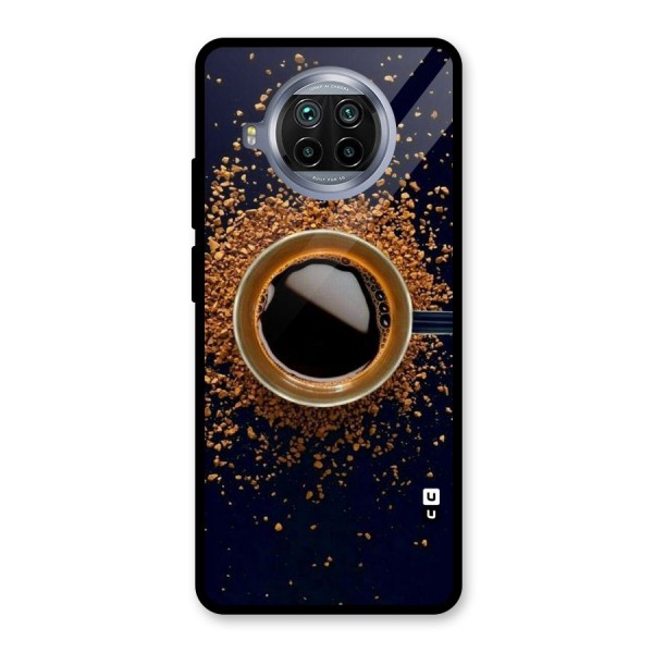 Black Coffee Glass Back Case for Mi 10i