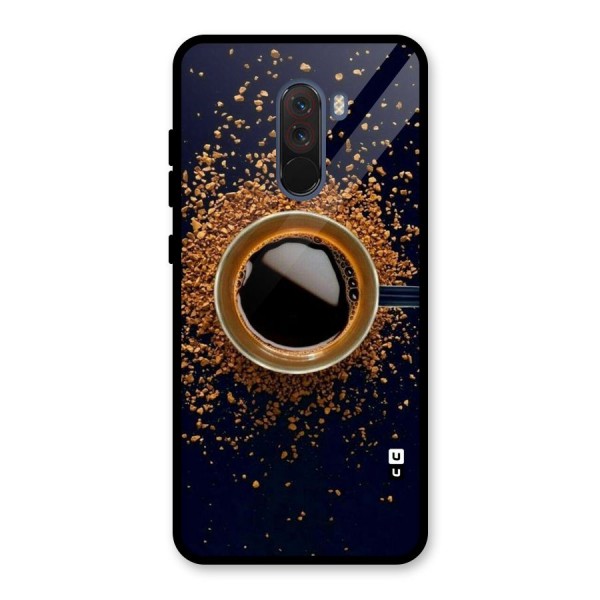 Black Coffee Glass Back Case for Poco F1