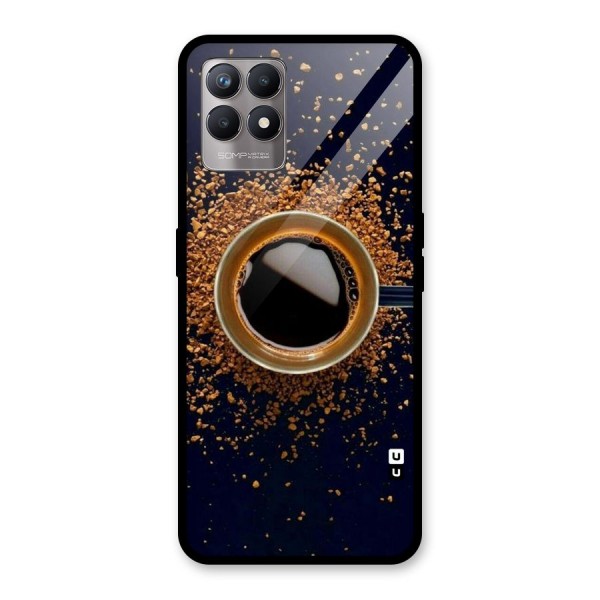 Black Coffee Glass Back Case for Realme 8i