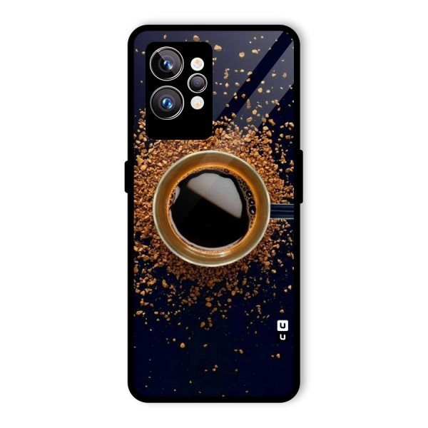 Black Coffee Glass Back Case for Realme GT2 Pro