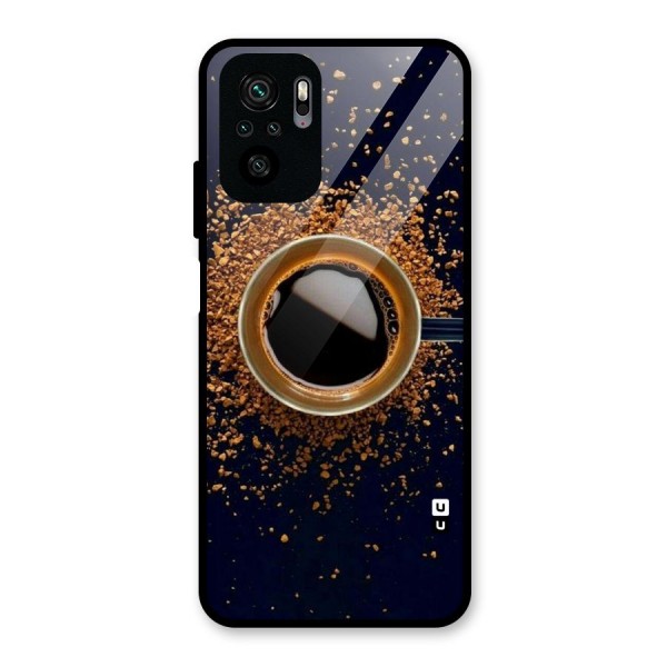 Black Coffee Glass Back Case for Redmi Note 10