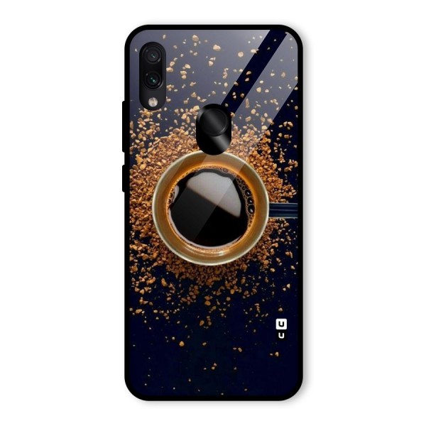 Black Coffee Glass Back Case for Redmi Note 7