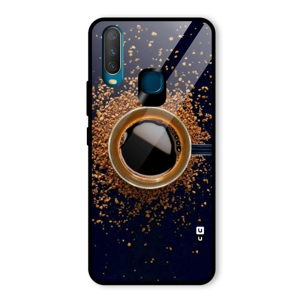 Black Coffee Glass Back Case for Vivo Y15