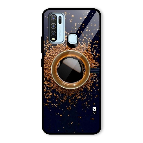 Black Coffee Glass Back Case for Vivo Y30