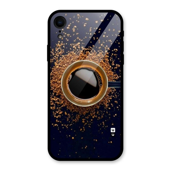 Black Coffee Glass Back Case for XR