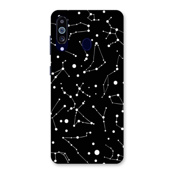 Black Constellation Pattern Back Case for Galaxy A60