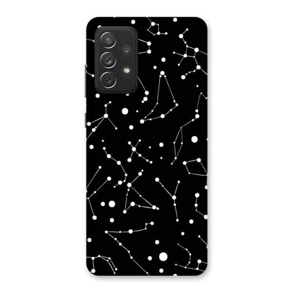 Black Constellation Pattern Back Case for Galaxy A72