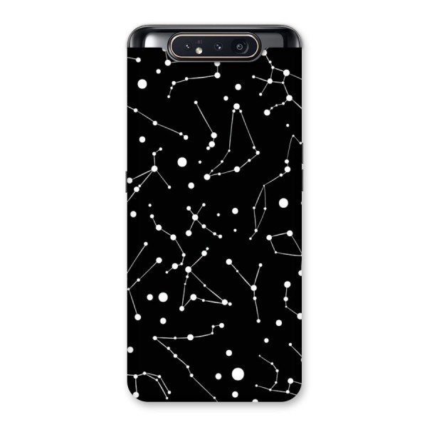 Black Constellation Pattern Back Case for Galaxy A80