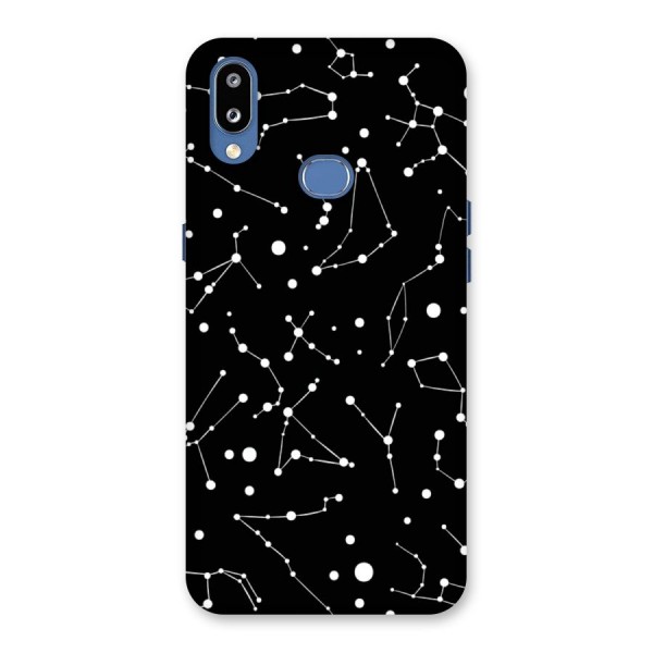 Black Constellation Pattern Back Case for Galaxy M01s