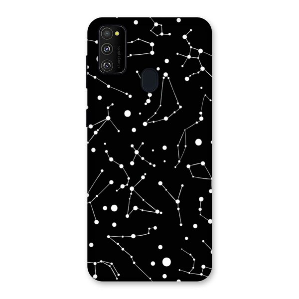 Black Constellation Pattern Back Case for Galaxy M21