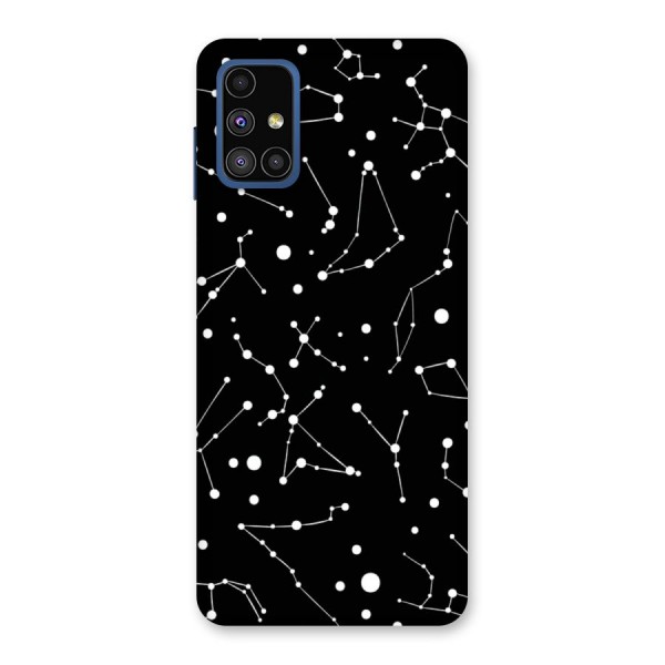 Black Constellation Pattern Back Case for Galaxy M51