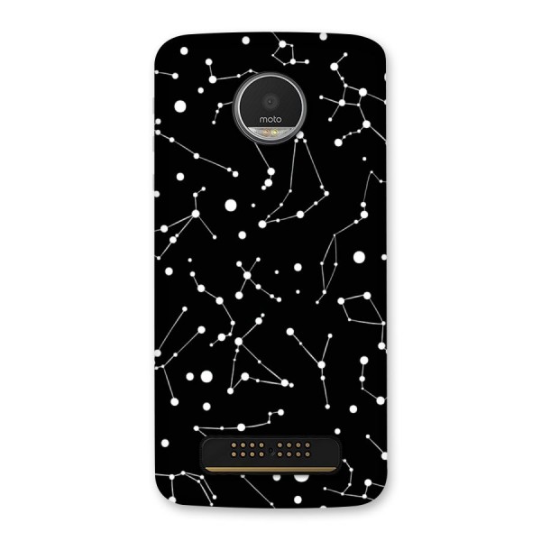 Black Constellation Pattern Back Case for Moto Z Play