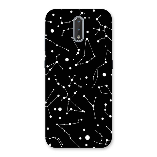 Black Constellation Pattern Back Case for Nokia 2.3