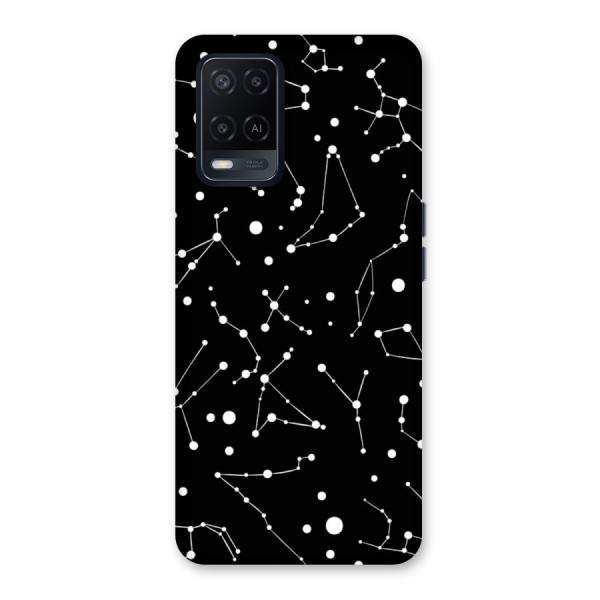 Black Constellation Pattern Back Case for Oppo A54