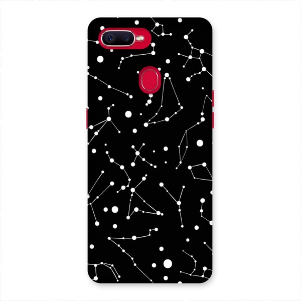 Black Constellation Pattern Back Case for Oppo F9 Pro