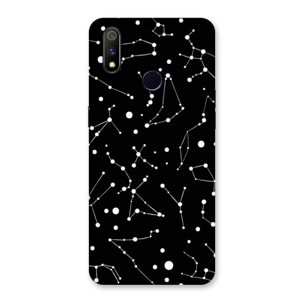 Black Constellation Pattern Back Case for Realme 3 Pro