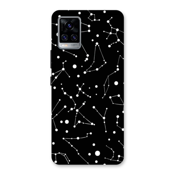 Black Constellation Pattern Back Case for Vivo V20 Pro