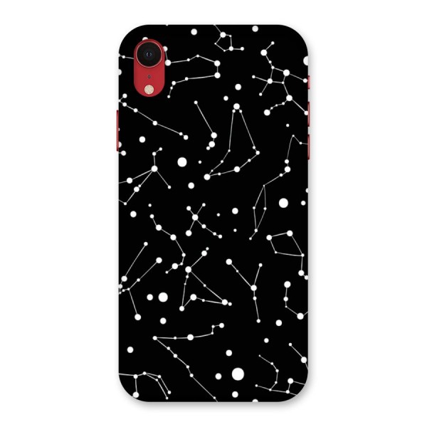 Black Constellation Pattern Back Case for iPhone XR