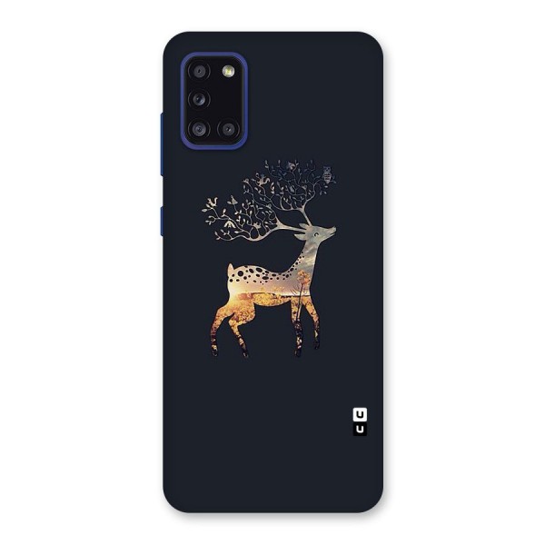 Black Deer Back Case for Galaxy A31