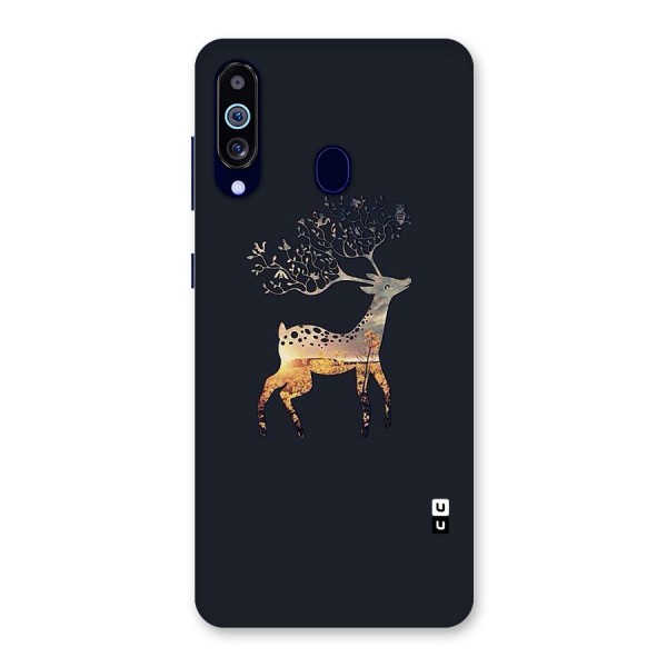 Black Deer Back Case for Galaxy A60