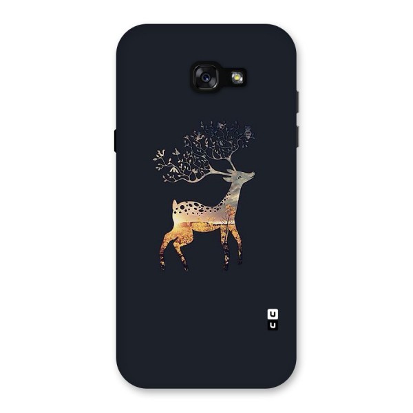 Black Deer Back Case for Galaxy A7 (2017)