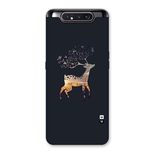 Black Deer Back Case for Galaxy A80